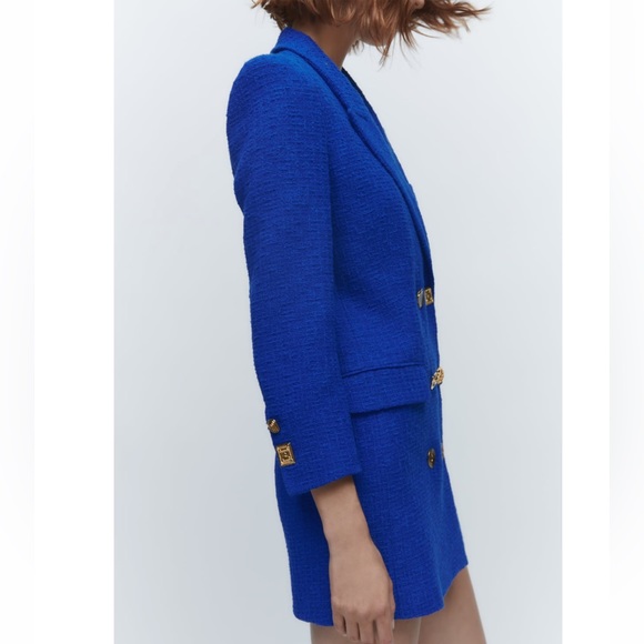 ZARA TEXTURED BLAZER - Picture 14 of 16